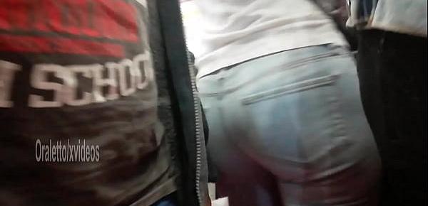  Turkish Candid -  White Jean Perfect Butt